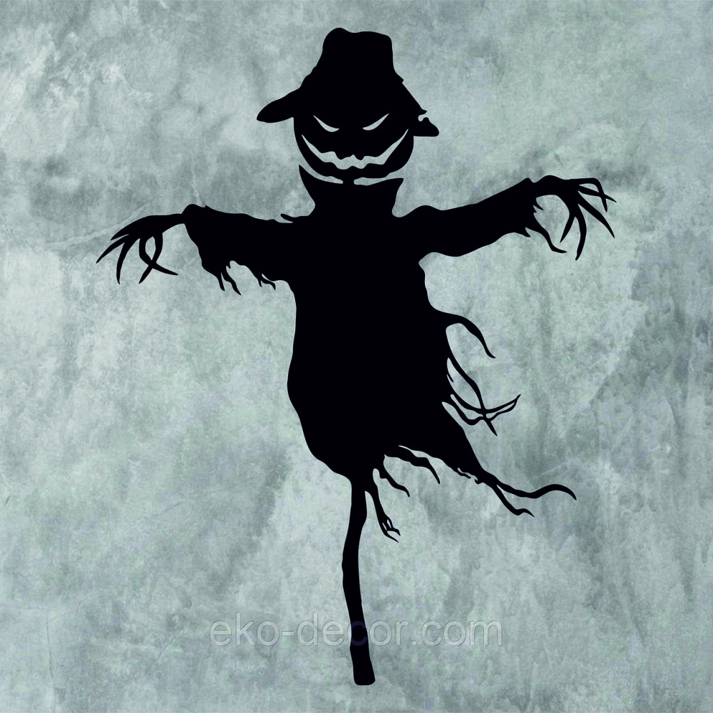 Декоративне настінне Панно «Пугало. Гелловін », Декор на стіну 110*87 см, Чорний Київ - фото 10