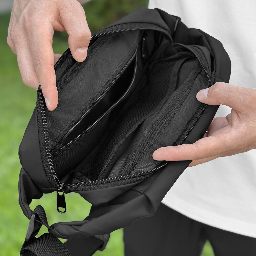 Мужская бананка черная Pobedov Minimal Киев - изображение 8