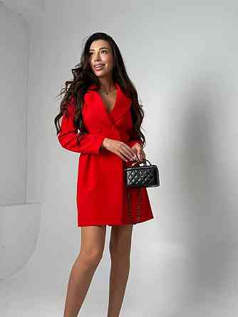 Женское базовое платье-пиджак на подкладке костюмка Одесса