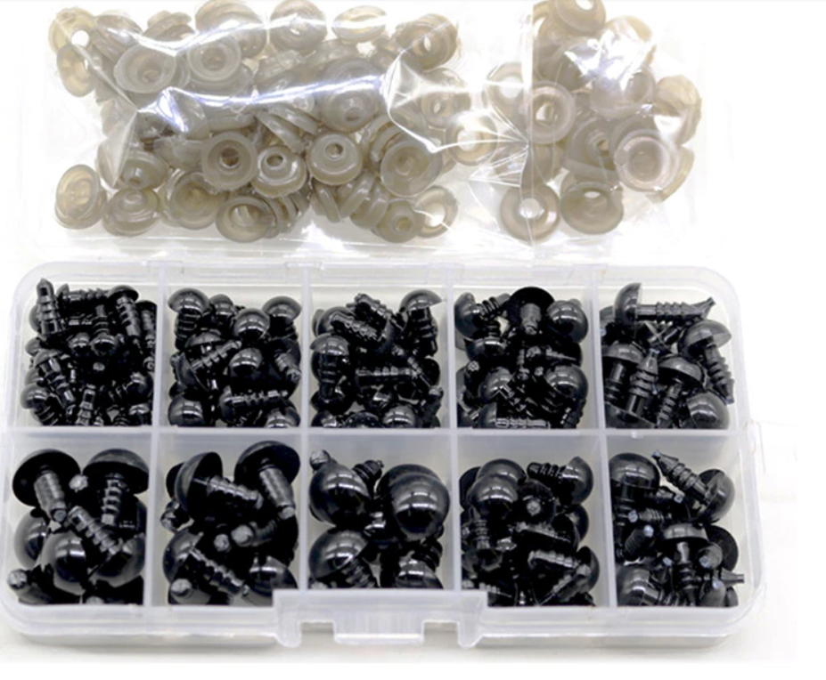 Глаза ДЛЯ ИГРУШЕК, ДИАМЕТР 12 ММ, ЦВЕТ ЧЕРНЫЙ Киев - изображение 4