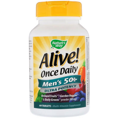 Мультивітамін Nature's Way Мультивітамін для Чоловіків 50+, Alive! Once Daily, Men's 50 (NWY-15691) Вінниця - фото 1