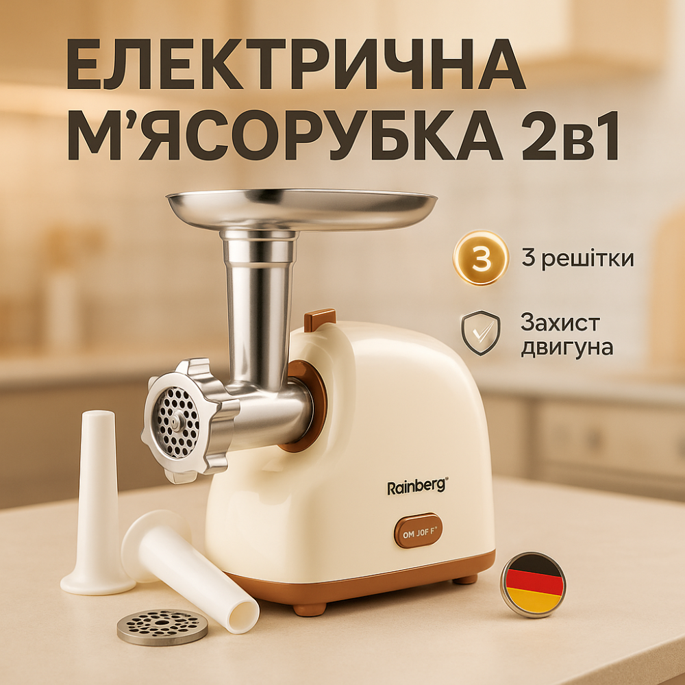 М'ясорубки для кафе, Електрична м'ясорубка 2в1, М'ясорубка з легким чищенням 'звичайна VL-29 Львів - фото 13