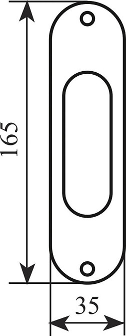 Ручка на раздвижной. дверь Fimet 3668 F 43 мат бронза Киев - изображение 3