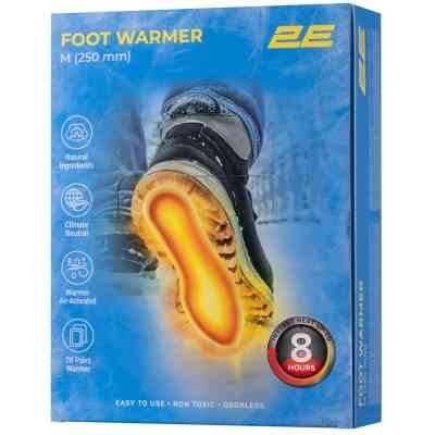 Химическая грелка 2E для ніг розмір M (250 мм), до 8 годин - 20 пар (2E-NAFW8M-DB) Винница