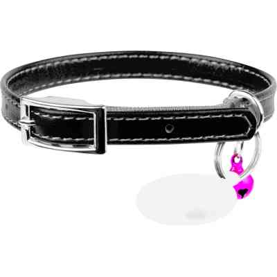 Ошейник для животных WAUDOG Glamour с QR паспортом Д 22-30 см черный (32481) Винница