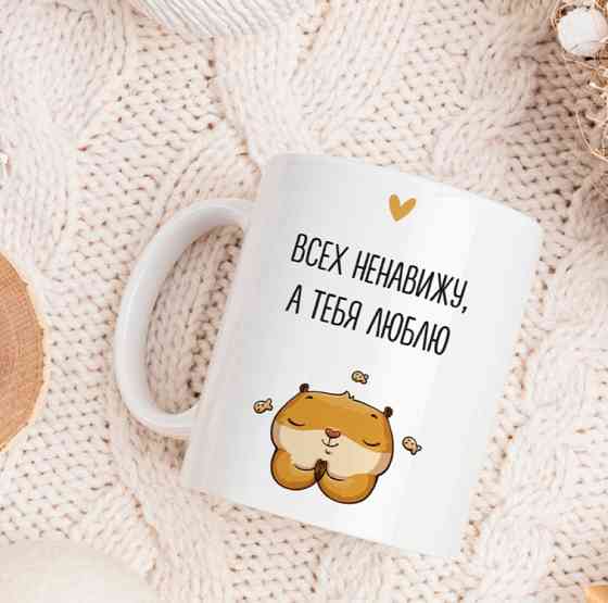 Кружка Всіх ненавиджу а тебе люблю Вінниця