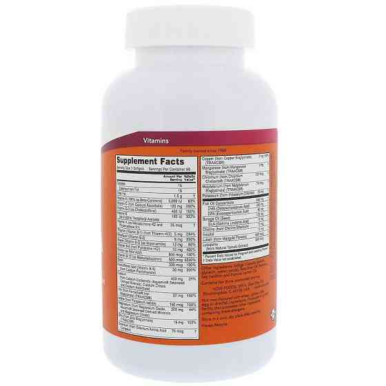 Вітаміни для вагітних з риб'ячим жиром Now Foods Prenatal Gels + DHA 180 капс Київ