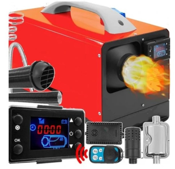 BX-901 Автономний дизельний обігрівач 12 кВт 12V з таймером, пультом та керамічним нагрівачем Одеса - фото 1