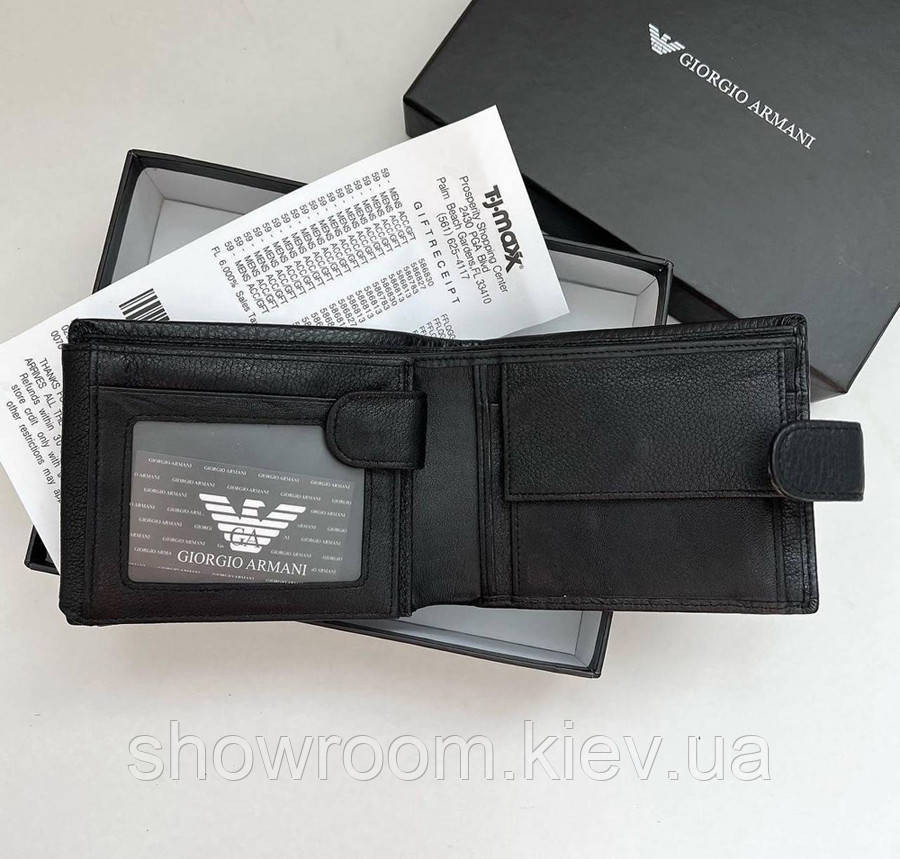 Чоловічий подарунковий набір портмоне та ремінь Armani (113) Київ - фото 3