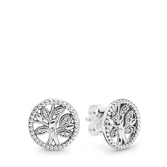 Серебряные серьги «Семейное дерево