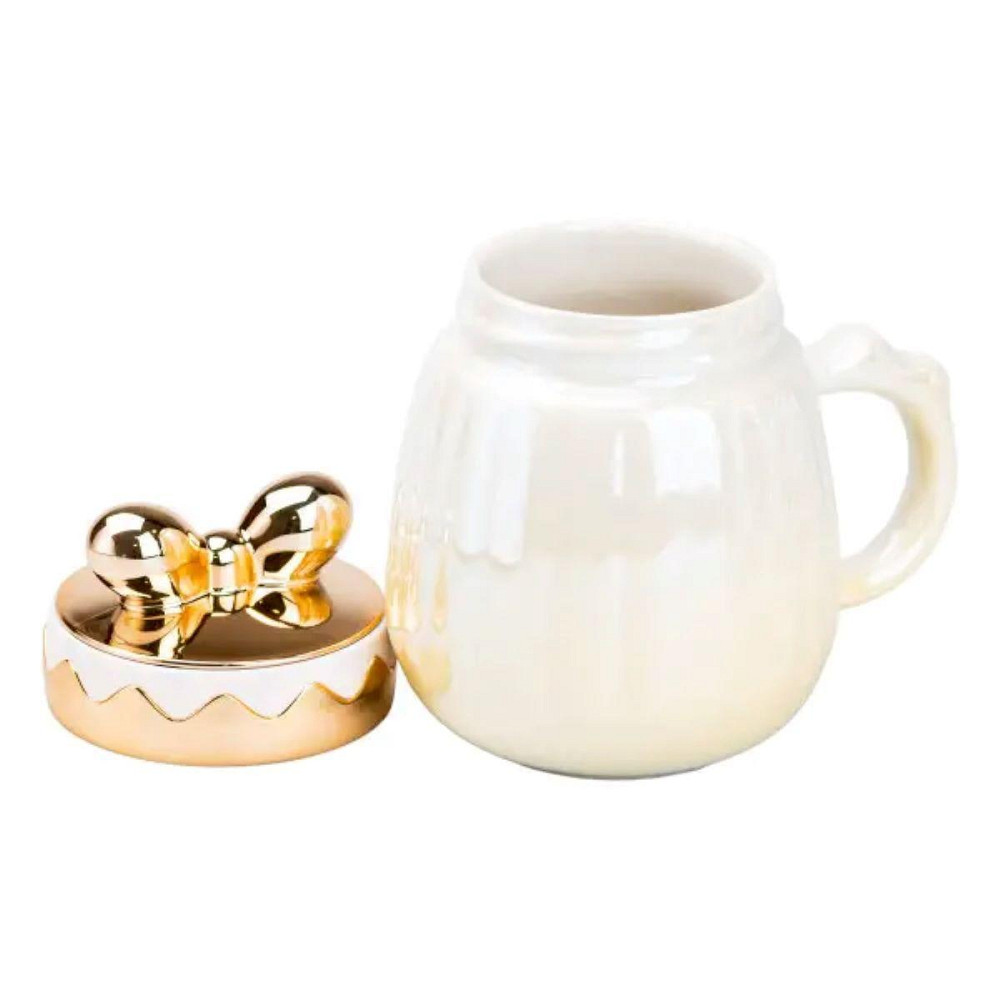 Фарфоровая чашка 500 мл с крышкой, желтая Киев - изображение 4