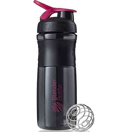 Шейкер спортивний (пляшка) BlenderBottle SportMixer Flip 28oz/820ml Black/Pink Кам'янське