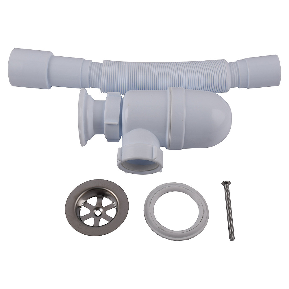 Сифон OPTIMUM 1 1/2″*40 для умивальника та мийки  з литим випуском та гофротрубою 40*40/50 OPTI 11043 Тернополь - изображение 5