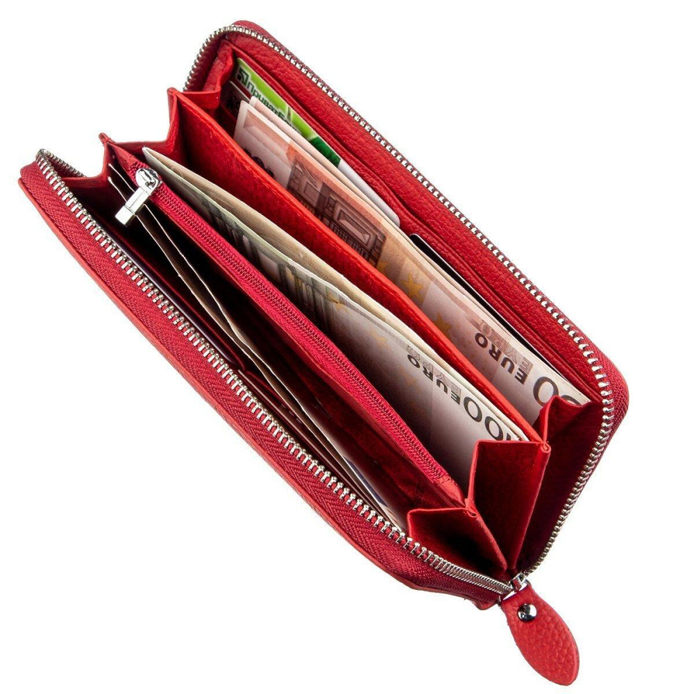 Женский клатч на молнии ST Leather 18931 Красный Киев - изображение 4