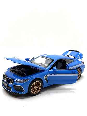 Машинка металева Авто Експерт BMW M8 1:32 відчиняються двері та багажник Синя (LF-04412) Чернігів