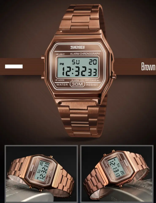 Наручний чоловічий годинник Skmei 1123 Коричневий Київ - фото 5
