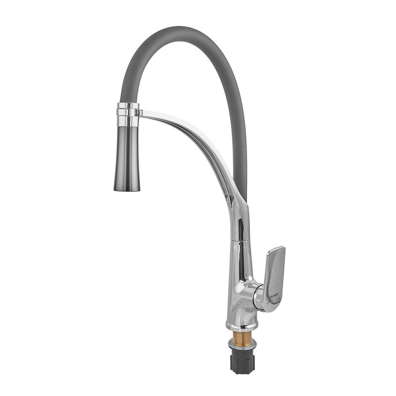 Змішувач для кухні Plamix Lucas-017 SET CHROME REFL.Grey з підведенням   ( PM0715 ) 30524 Харьков - изображение 5
