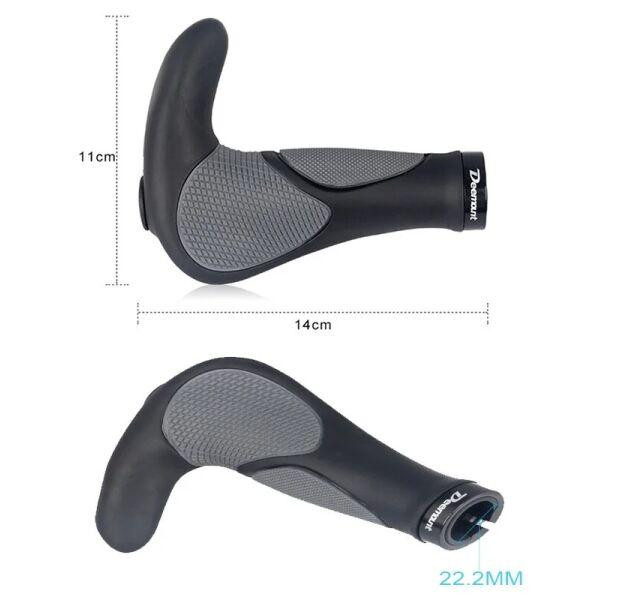 Грипсы анатомические с рогами и замком (BT-012) Feel Fit Черный Бровары - изображение 4