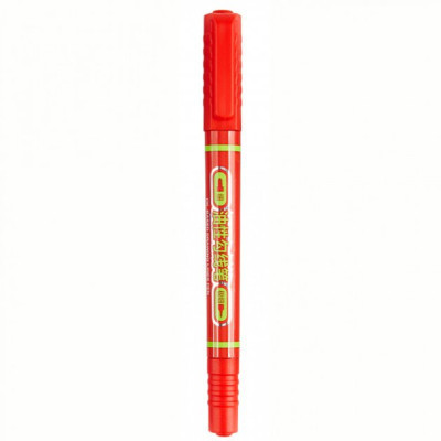 Маркер Baoke водостійкий 0.5-2 мм, двосторонній червоний 12 шт (MARK-PER-BAO2915R-12) Вінниця - фото 1