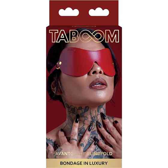 Маска із закритими очима Taboom, червона Sex Aura Київ