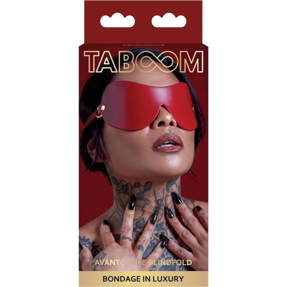 Маска із закритими очима Taboom, червона Sex Aura Київ - фото 3