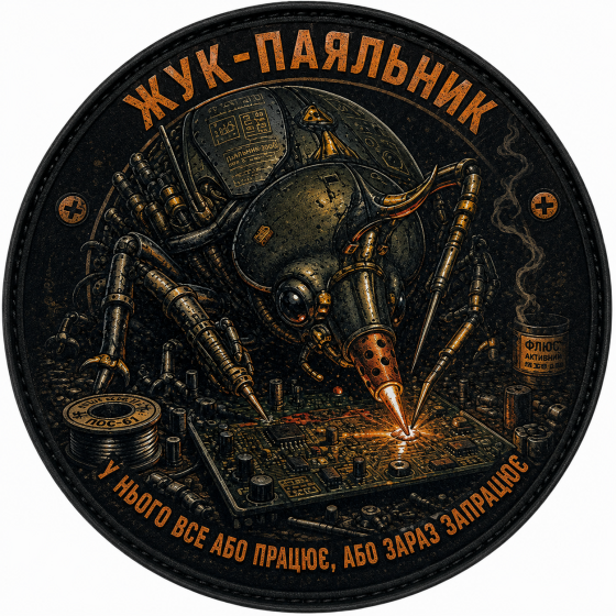 Патч / шеврон Жук-паяльник Запоріжжя