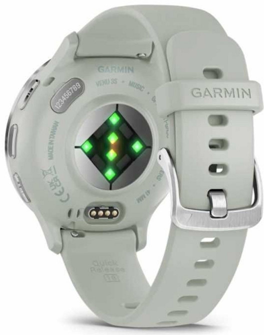 СМАРТ-годинник: Garmin Venu 3S Silver S. Steel Bezel w. Sage Gray Case. Київ - фото 4