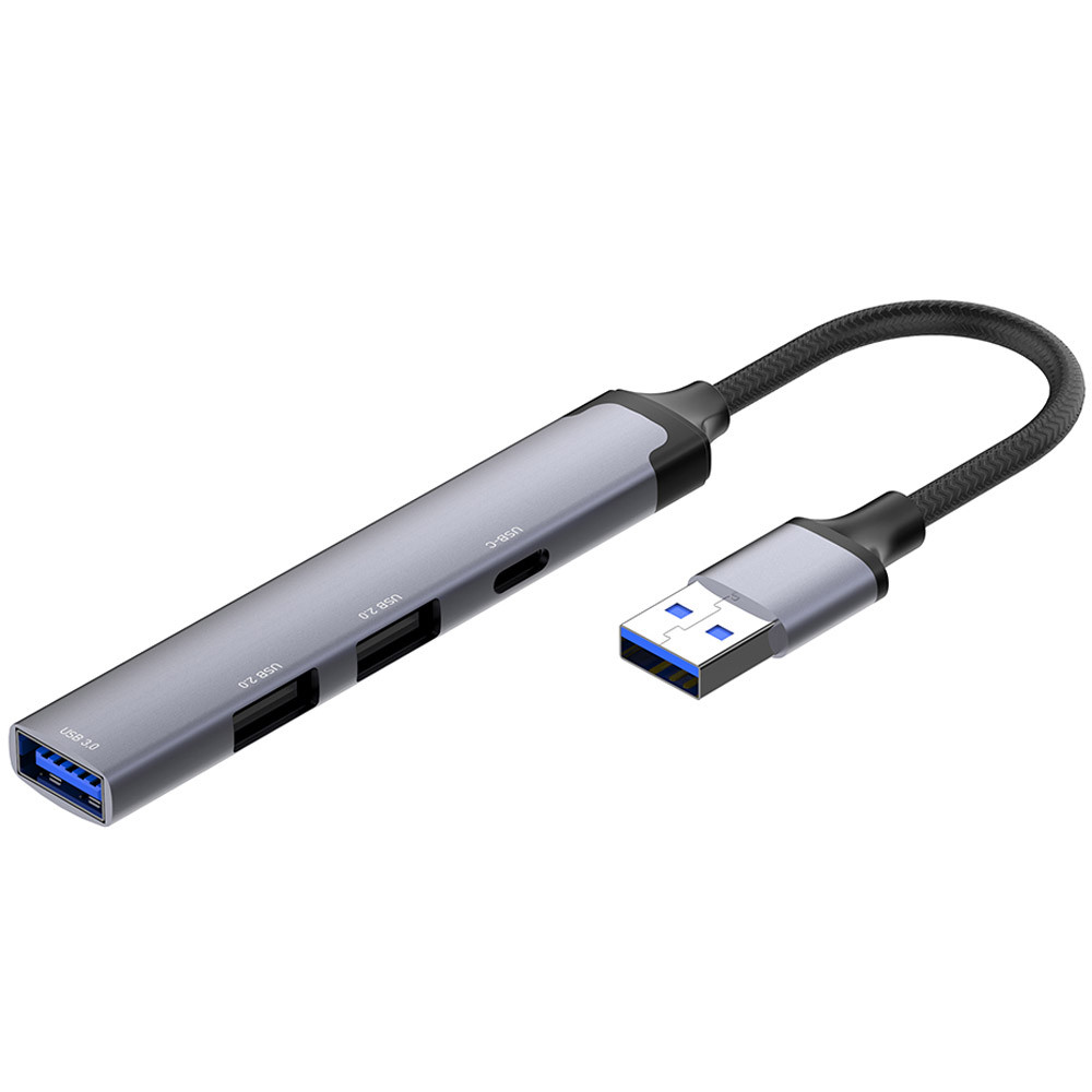 Хаб USB 3.0 -> 2xUSB 2.0+1xUSB 3.0+1xUSB-C Grey ColorWay Вінниця - фото 1