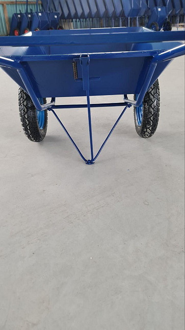 Тачка будівельна Garden joys 300 Синій Візок двоколісний будівельний Тачка будівельна посилена Біла Церква - фото 8