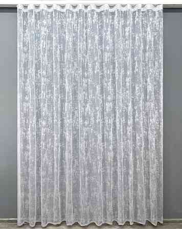 Тюль VR-Textil 1400т Мармур Жакард Білий 200х250 см (43-389) Київ