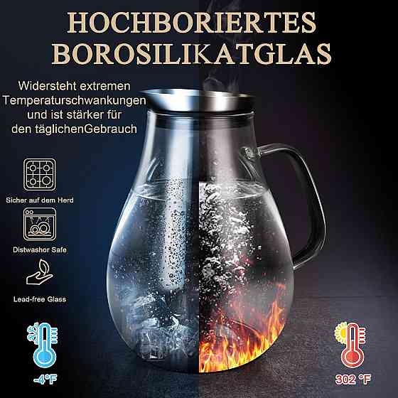 Скляний глечик SUSTEAS Луцк