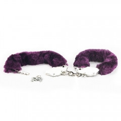 Наручники - Fetish Pleasure Fluffy Hand Cuffs Purple Sex Aura Київ - фото 3