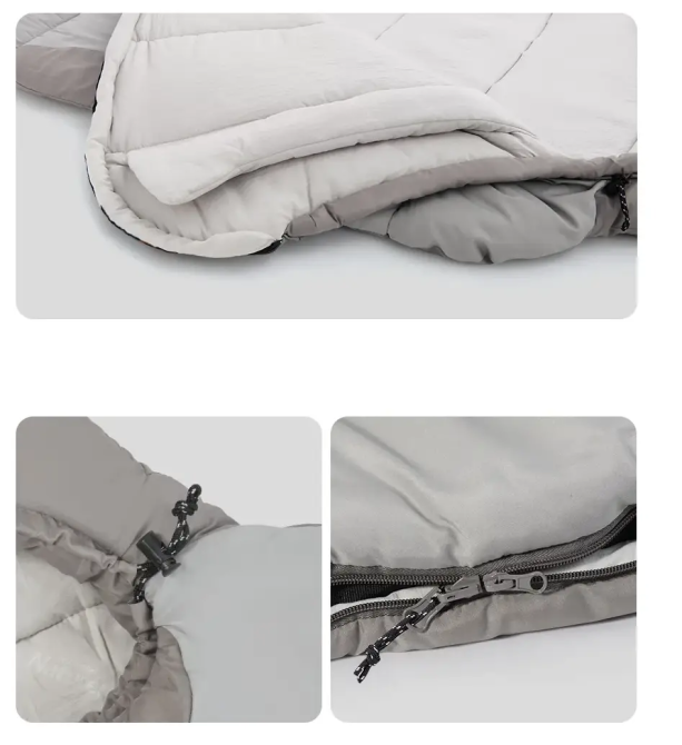 Туристический спальный мешок-кокон Naturehike P300 (до -13C) Серый Киев - изображение 3