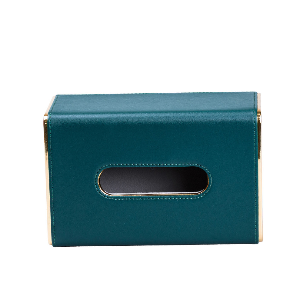 Серветниця на стіл з еко-шкіри 21 х 13.5 х 9.5 см зелена HP9801GR Коломия - фото 6