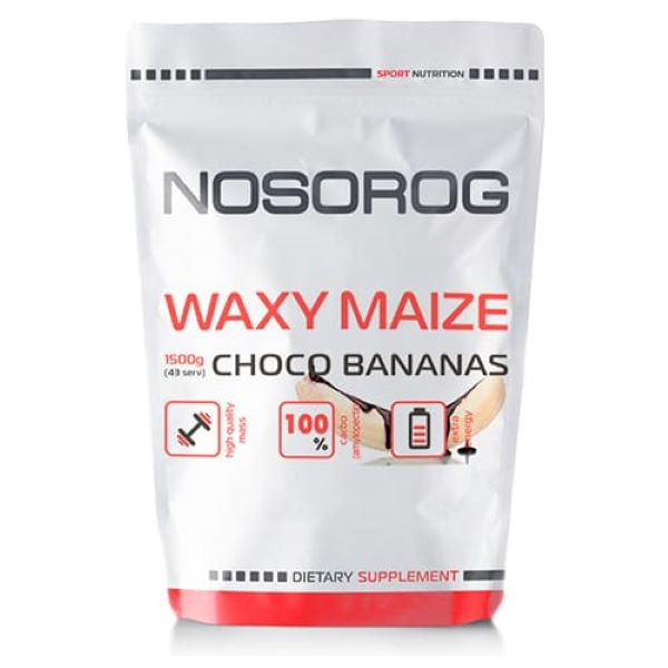 Гейнер Nosorog Nutrition Waxy Maize 1.5кг (Шок-бан) Луцк - изображение 1