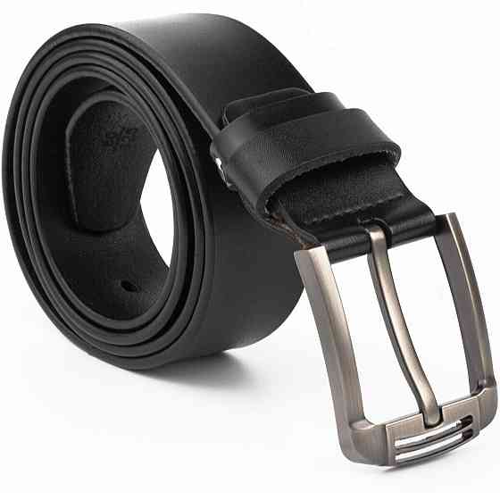 Ремень мужской с затемненной пряжкой механика Vintage 20314 Черный Киев