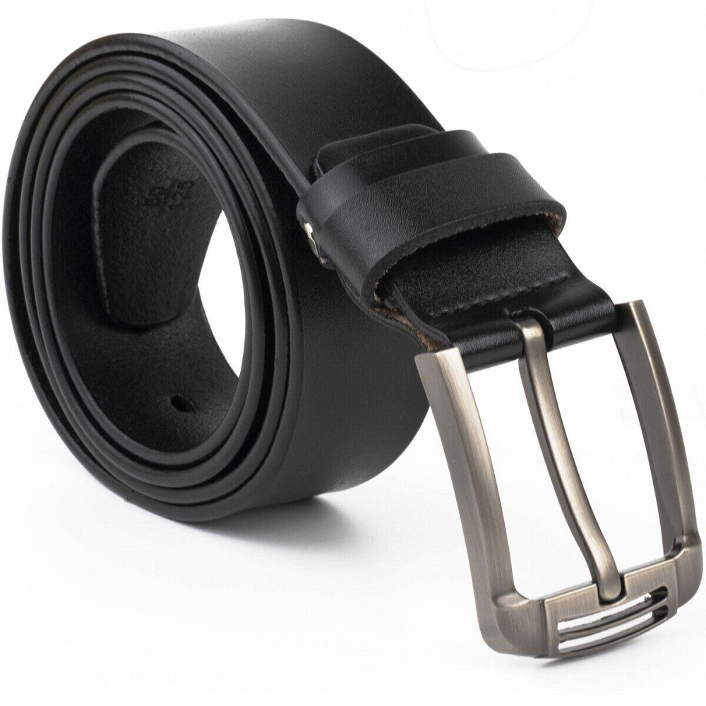 Ремень мужской с затемненной пряжкой механика Vintage 20314 Черный Киев - изображение 3