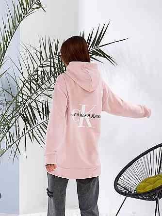 Женская базовая удлиненная худые с двойным глубоким капюшоном турецкий тринит, петля ПЕНЬЕ Одесса