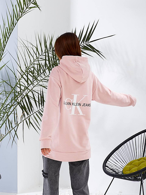 Женская базовая удлиненная худые с двойным глубоким капюшоном турецкий тринит, петля ПЕНЬЕ Одесса - изображение 4