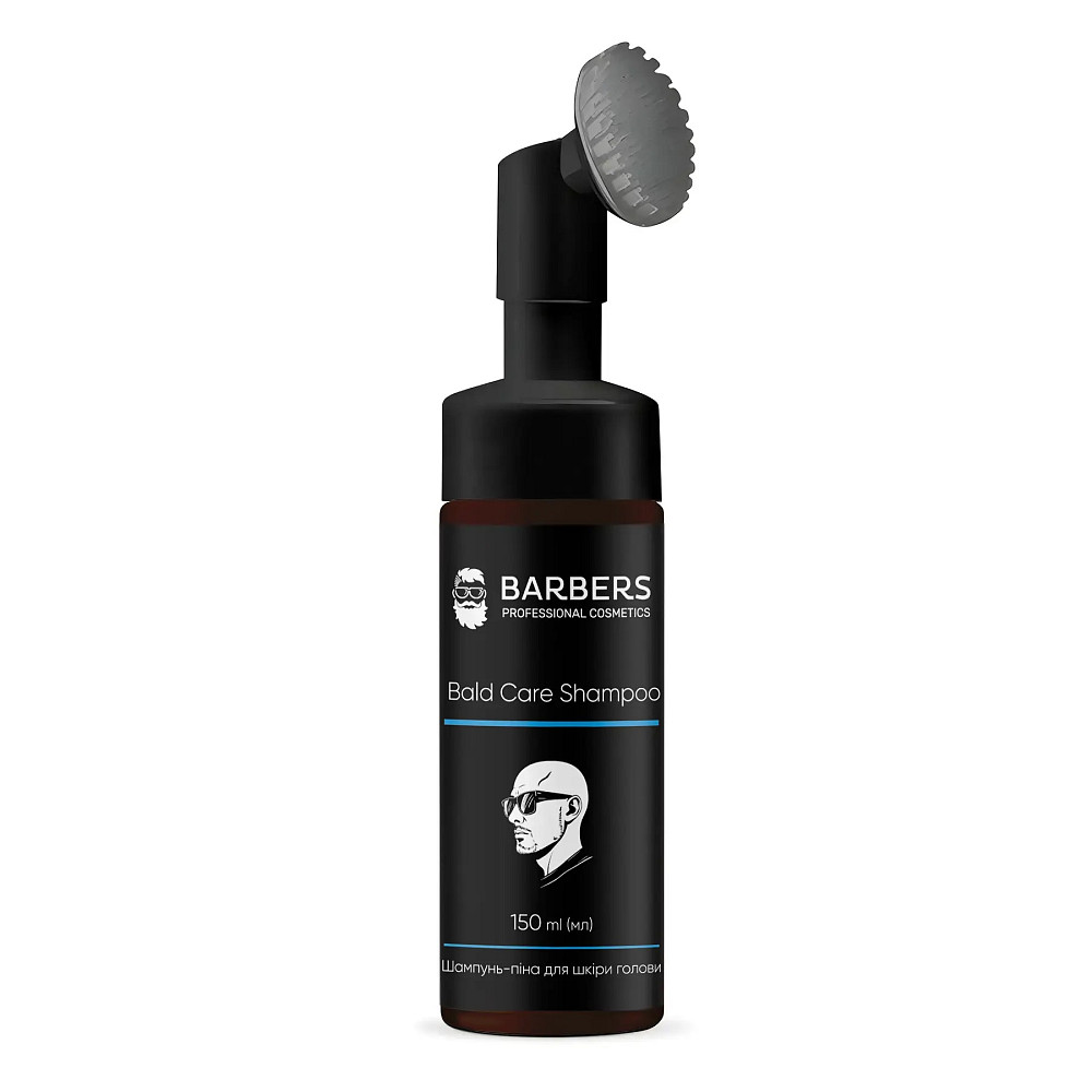 Шампунь-піна для шкіри голови без волосся Bald Care Shampoo Barbers 150 мл Київ - фото 5