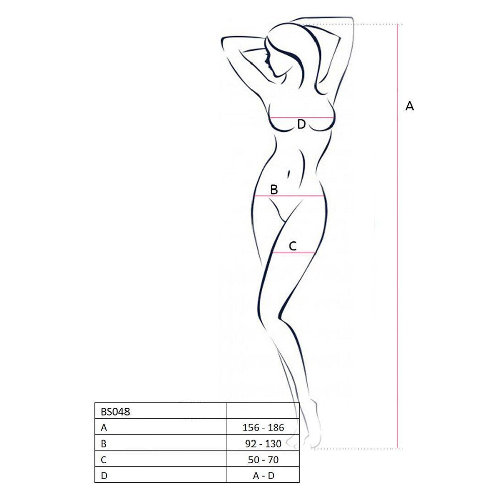 Бодистокинг Passion BS048 black, комбинезон, имитация колгот и открытого топа Sex Aura Киев - изображение 4