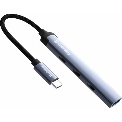 Концентратор ColorWay USB-C 4-in-1 USB-C2.0х3/USB3.0 (CW-HUB07) Вінниця - фото 9