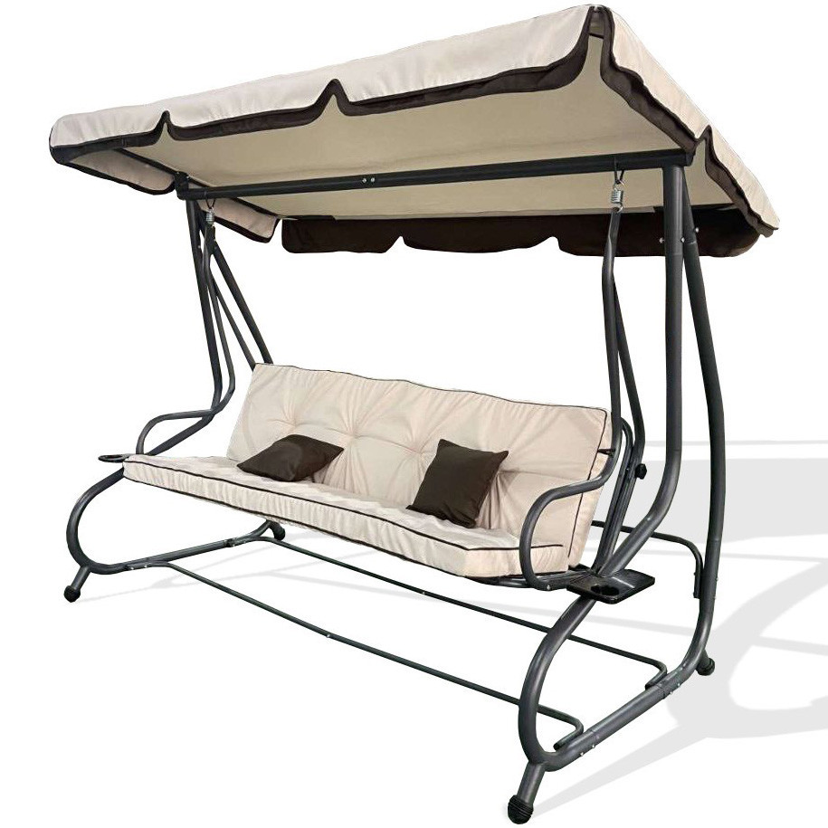 Садовая качеля четырехместная Avko Relax Plus с козырьком для сада, дачи садовые качели Киев - изображение 1