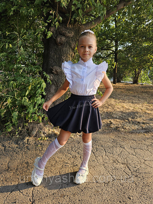 Комплект школьной формы блузка короткий рукав и юбочка бабл 116-134 Кривой Рог - изображение 5