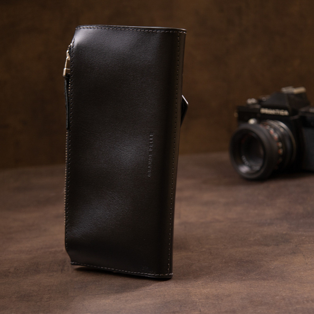 Багатофункціональний клатч 11337 Grande Pelle Чорний Київ - фото 2