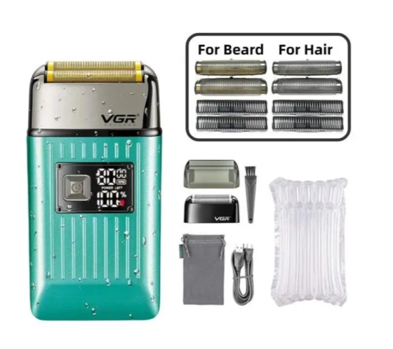 Бритва VGR V357 чоловіча, акумуляторна, водостійка, з триммером і лезвиями з нержавіючої сталі Одеса