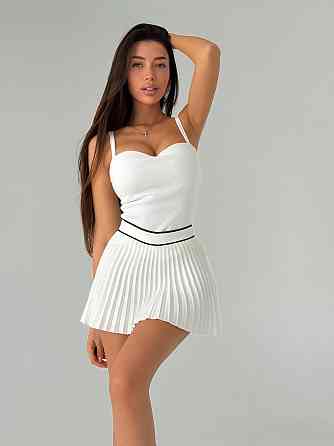 Женская эффектная майка пуш-ап с эффектом «утяжки» на бретелях креп дайвинг Белый, 42/44 Одесса