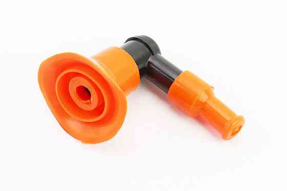 Ковпачок свічки "люлька" 90град з гумкою великий, ПОМАРАНЧЕВИЙ Київ