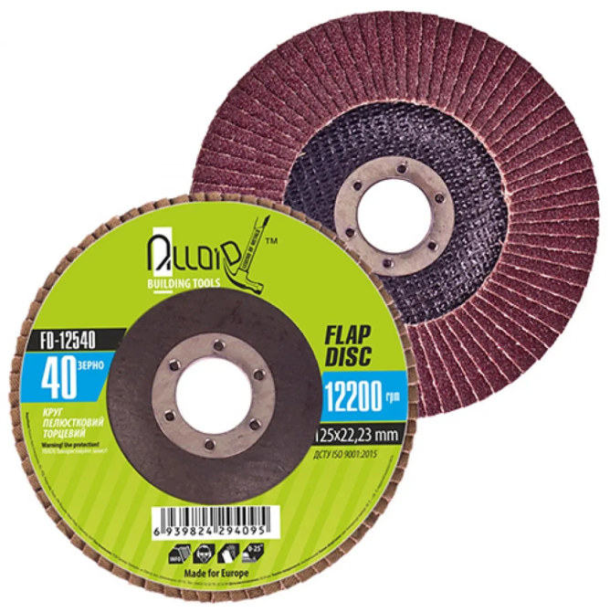 Круг пелюстковий торцевий 125 мм, зерно 40 Alloid FD-12540 Винница - изображение 1