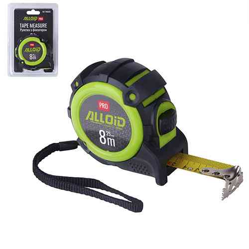 Alloid Pro. Рулетка з автостопом  8 м/25 мм, MT-740825 Одеса